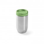 Thermo-Reisebecher aus recyceltem Edelstahl, 320 ml farbe grün mamoriert