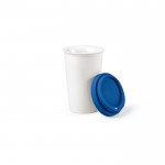 To Go Thermobecher aus Keramik mit Silikondeckel, 290 ml farbe blau