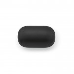 Bequeme kabellose Kopfhörer, geliefert in einer Tasche farbe schwarz Ansicht von oben auf Schachtel