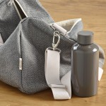 Sporttasche aus recycelter Baumwolle mit Schultergurt farbe grau Ansicht der Umgebung