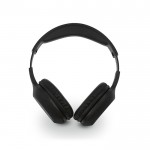 Nachhaltige kabellose Kopfhörer mit 8 Stunden Autonomie farbe schwarz Ansicht von vorne