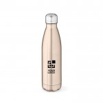 Glänzende Thermoflasche aus recyceltem Edelstahl, 800 ml Hauptansicht