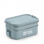 Doppelte Lunchbox aus recyceltem Edelstahl, 1,05 L Hauptansicht