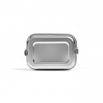 Lunchbox aus recyceltem Edelstahl mit Schnallen, 1,05 L farbe silber dritte Ansicht