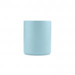 Keramikbecher mit mattem Finish ohne Henkel, 290 ml farbe pastellblau Ansicht von vorne