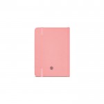 Notizbuch mit linierten Blättern aus Recyclingpapier, A6 farbe rosa Ansicht von hinten