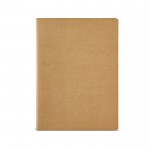 Notizbuch aus recyceltem Karton, linierte Blätter, A4 farbe natürliche farbe Ansicht von vorne