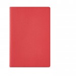 Notizbuch mit Einband aus recyceltem Karton, liniert, A5 farbe rot Ansicht von vorne