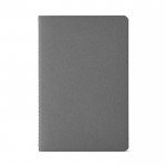 Notizbuch mit Einband aus recyceltem Karton, liniert, A5 farbe grau Ansicht von vorne