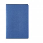 Notizbuch mit Einband aus recyceltem Karton, liniert, A5 farbe köngisblau Ansicht von vorne