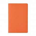 Notizbuch mit Einband aus recyceltem Karton, liniert, A5 farbe orange Ansicht von vorne