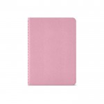 Notizbuch mit Einband aus recyceltem Karton, liniert, A6 farbe rosa Ansicht von vorne