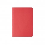 Notizbuch mit Einband aus recyceltem Karton, liniert, A6 farbe rot Ansicht von vorne