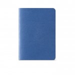 Notizbuch mit Einband aus recyceltem Karton, liniert, A6 farbe köngisblau Ansicht von vorne