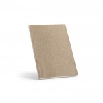 Liniertes Notizbuch mit Cover aus Teeabfällen, A5 farbe weiß