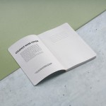 Softcover-Notizbuch, hergestellt z.T. aus Kokosnussschale A5 farbe hellbraun dritte Ansicht