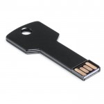 USB.Stick 3.0 in Schlüsselform als Werbeartikel, Farbe schwarz