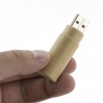 USB-Stick in Zylinderform aus recyceltem Karton als umweltfreundliches Werbegeschenk