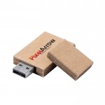 USB-Sticks aus recyceltem Karton mit Logo bedrucken lassen
