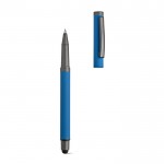 Kuli aus recyceltem Edelstahl, schwarze Dokumental® Tinte farbe blau zweite Ansicht