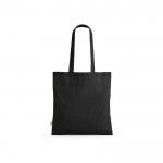 Einkaufstasche aus recycelter Baumwolle, 140 g/m2 farbe schwarz