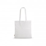 Einkaufstasche aus recycelter Baumwolle, 140 g/m2 farbe weiß