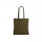 Einkaufstasche aus recycelter Baumwolle, 140 g/m2 farbe militärgrün