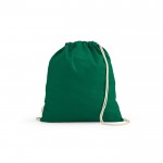 Ökologischer Rucksack aus recycelter Baumwolle, 140 g/m2 farbe grün