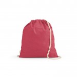 Ökologischer Rucksack aus recycelter Baumwolle, 140 g/m2 farbe pink