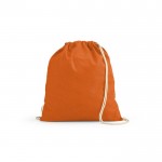 Ökologischer Rucksack aus recycelter Baumwolle, 140 g/m2 farbe orange
