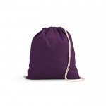 Ökologischer Rucksack aus recycelter Baumwolle, 140 g/m2 farbe violett