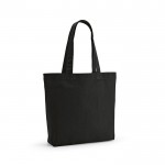 Einkaufstasche u.a. aus recycelter Baumwolle, 220 g/m2 farbe schwarz