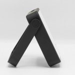 Tragbarer Lautsprecher aus recyceltem Material, wasserdicht farbe schwarz vierte Ansicht