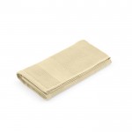 Waffel-Duschtuch aus recycelter Baumwolle, 500 g/m2, 50x100cm farbe beige
