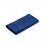 Waffel-Duschtuch aus recycelter Baumwolle, 500 g/m2, 50x100cm farbe marineblau