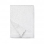 Handtuchset aus Baumwolle und Tencel, 70 cm x 140 cm, bedrucken, Farbe Weiß
