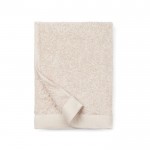Handtuchset aus Baumwolle und Tencel, 70 cm x 140 cm, bedrucken, Farbe Beige