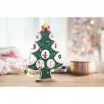 Kleiner Weihnachtsbaum mit Deko Farbe grün Stimmungsbild 3 mit Druck