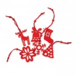 Weihnachtsdeko aus Filz Farbe rot erste Ansicht