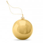 Glänzende Weihnachtskugel mit Platte für Vollfarbdruck Ø6cm Farbe gold zweite Ansicht
