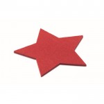 Untersetzer mit Logo in Sternform Farbe rot zweite Ansicht