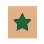 Untersetzer mit Logo in Sternform Farbe grün fünfte Ansicht