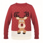 Großer Pullover für Weihnachten Farbe Rot
