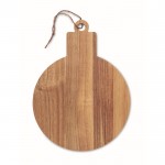 Servierbrett aus Akazienholz in Form einer Weihnachtsdekoration Farbe holzton vierte Ansicht