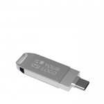 USB-Stick als Werbemittel mit Typ-C-Anschluss Ansicht mit Druckbereich