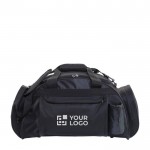 Sporttasche aus 600D-Polyester mit Kopfhörerausgang Ansicht mit Druckbereich