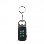 Schlüsselanhänger mit Flaschenöffner, LED-Licht und Maßband Ansicht mit Druckbereich