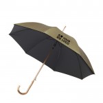 Regenschirm mit goldenem Äußeren Ansicht mit Druckbereich