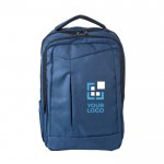 Laptop-Rucksack 15” mit Taschen und gepolsterten Griffen Ansicht mit Druckbereich
