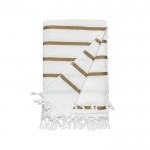 Bedrucktes Pareo-Handtuch Farbe beige
